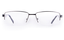 Poesia 7705 Stainless steel/ZYL Mens Semi-rimless Optical Glasses