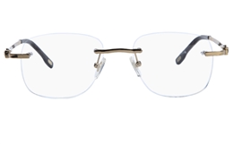 Vista First 8926 Stainless steel/ZYL Mens Rimless Optical Glasses