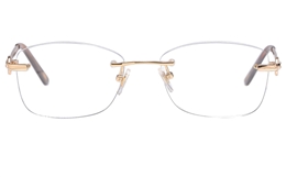 Vista First 8936 Stainless steel/ZYL Womens Rimless Optical Glasses