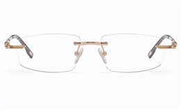 Vista First 8952 Stainless steel/ZYL Mens Rimless Optical Glasses