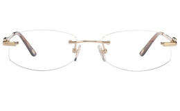 Vista First 8942 Stainless steel/ZYL Womens Rimless Optical Glasses