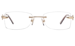 Vista First 8947 Stainless steel/ZYL Womens Rimless Optical Glasses