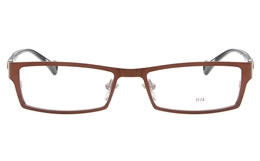 E1174 Stainless Steel/ZYL Mens&Womens Full Rim Square Optical Glasses