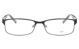 E1168 Stainless Steel/ZYL Mens&Womens Full Rim Square Optical Glasses