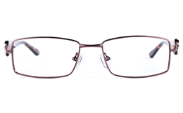 Vista First 8815 Stainless Steel/ZYL  Womens Square Full Rim Optical Glasses