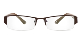 Vista First 1066 Stainless Steel/ZYL Half Rim Mens Optical Glasses