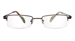 Poesia 1036 Stainless Steel/ZYL Mens&Womens Half Rim Optical Glasses