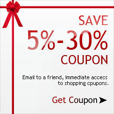 Email to a friend, immediate access to shopping coupons. Save 5%-10% Coupon
