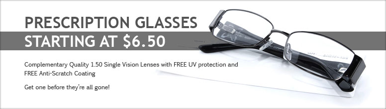 $6.50 Prescription Glasses