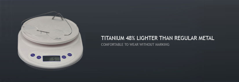 Lightweight of  Titanium Glasses