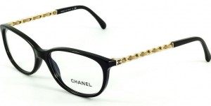 Chanel Womens Designer Eyeglasses 3221Q in Black (1074)
