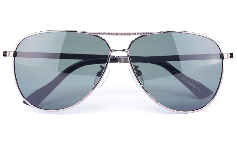 Vista Sport Stainless Steel Mens Oval Full Rim Sunglasses