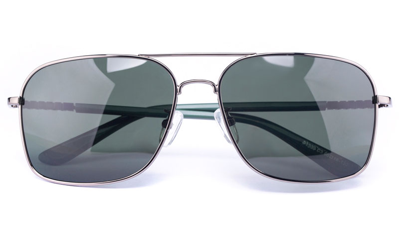 Vista Sport Stainless Steel Mens Square Full Rim Sunglasses