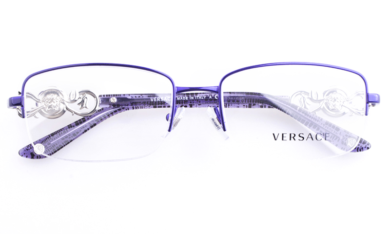 purple versace glasses