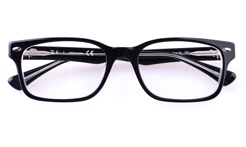 ray ban black square glasses