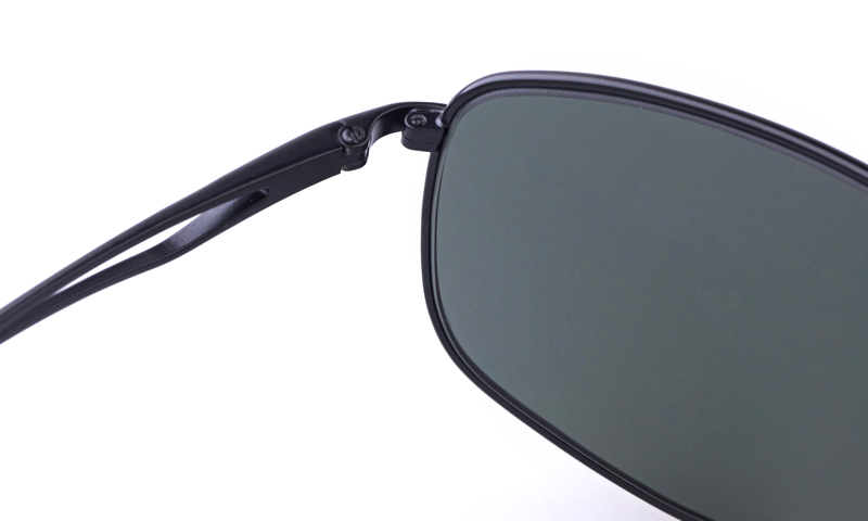Ray-Ban RB3490 Stainless steel Mens Oval Full Rim Sunglasses(Black(006/71))