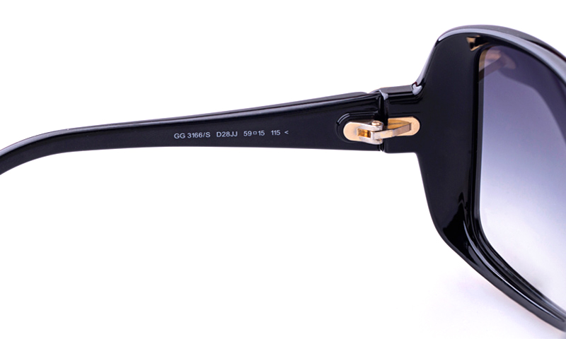 Gucci GG3166 Polycarbonate(PC) Womens Square Full Rim Sunglasses