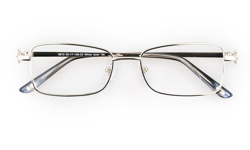 Vista First 8910 Stainless steel/ZYL Womens Full Rim Optical Glasses ...