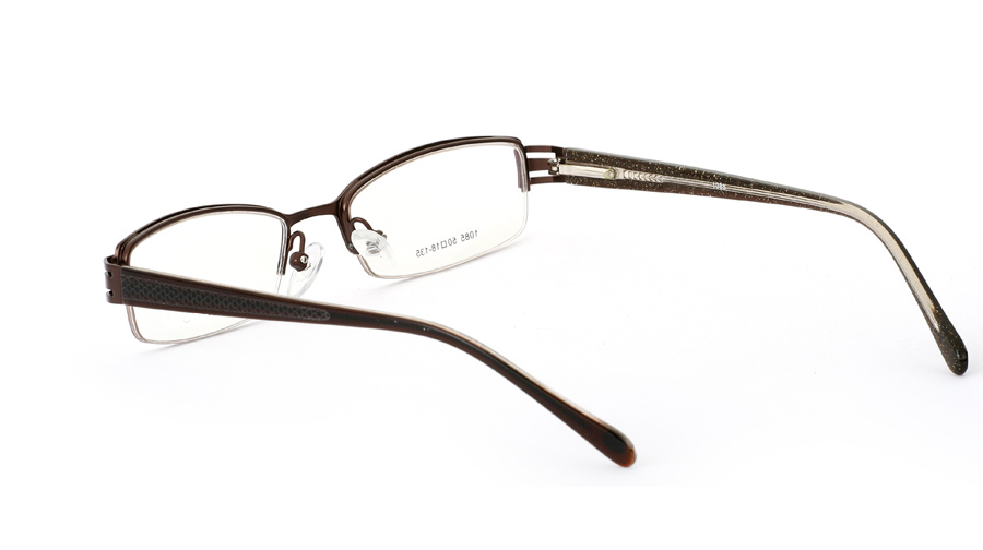 Vista First 1085 Stainless Steel/ZYL Mens&Womens Half Rim Optical Glasses