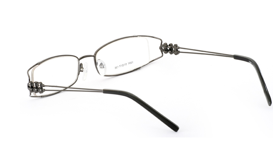 Vista First 1091 Stainless Steel/ZYL Half Rim Womens Optical Glasses