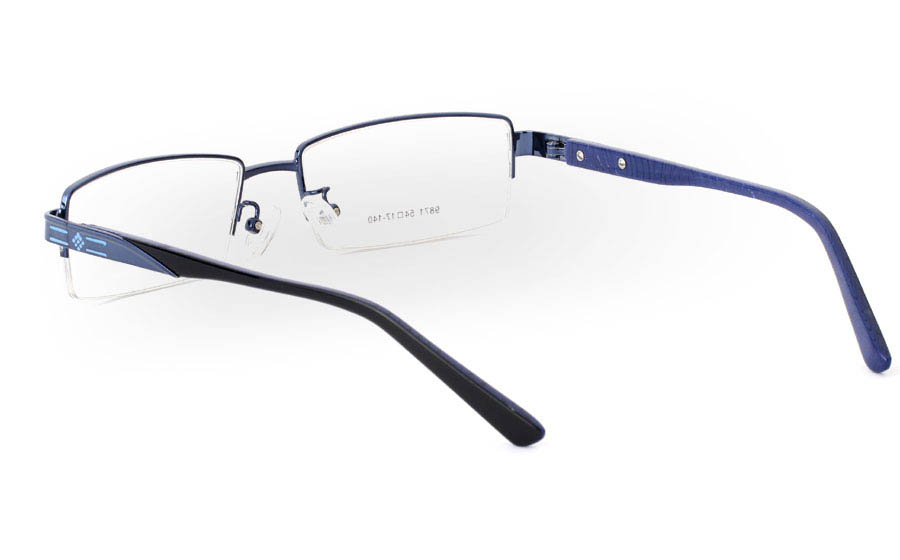 9871 Monel Half Rim Mens Optical Glasses