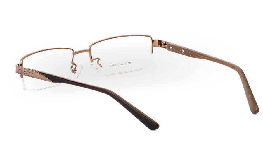 9871 Monel Half Rim Mens Optical Glasses