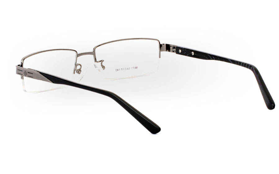 9871 Monel Half Rim Mens Optical Glasses