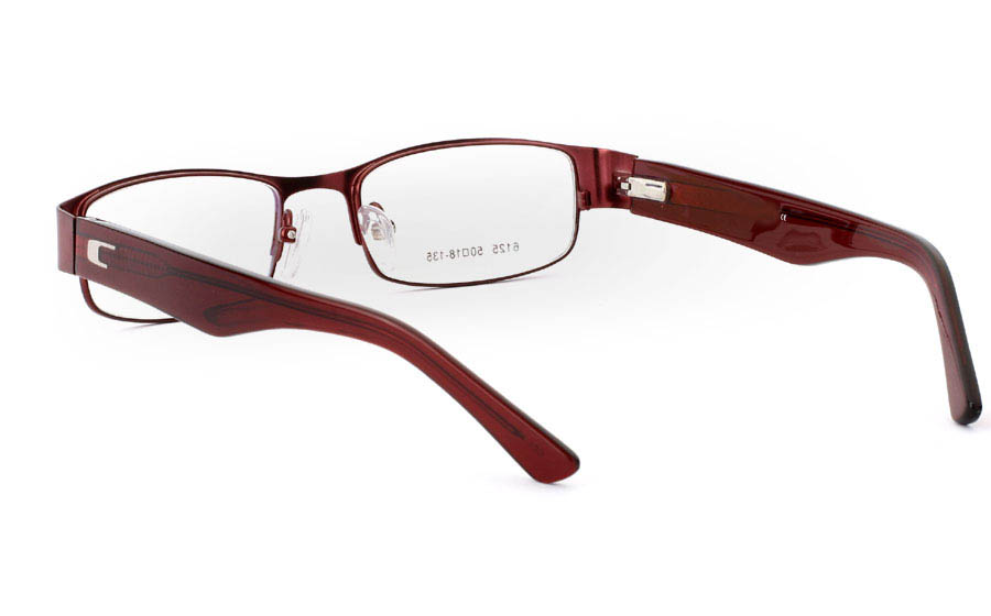 6125 Stainless Steel Full Rim Mens Optical Glasses