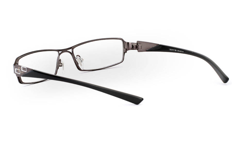 E1013 Stainless Steel Half Rim Mens Optical Glasses