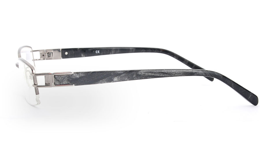 VN-007 Stainless Steel/ZYL Half Rim Mens Optical Glasses