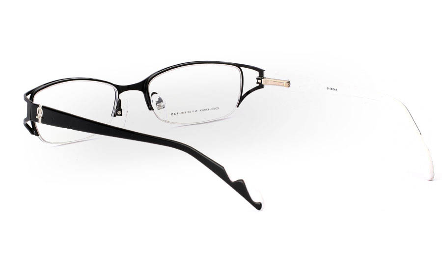 OD-050 Stainless Steel/ZYL Half Rim Womens Optical Glasses