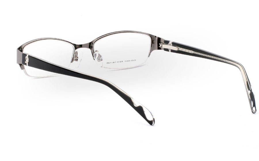 OD-051 Stainless Steel/ZYL Mens&Womens Half Rim Optical Glasses