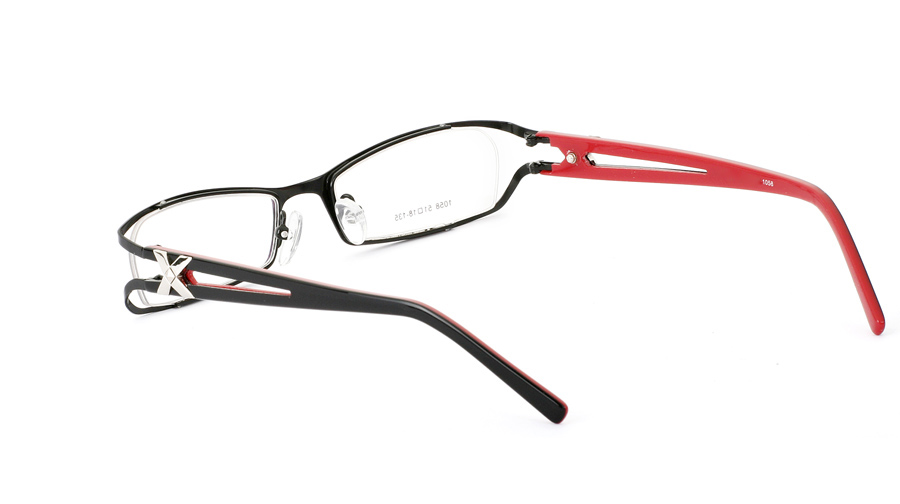 Vista First 1058 Stainless Steel/ZYL Half Rim Womens Optical Glasses