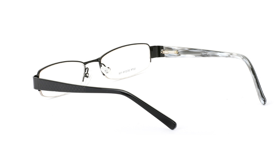 Vista First 1078 Stainless Steel/ZYL Half Rim Mens Optical Glasses