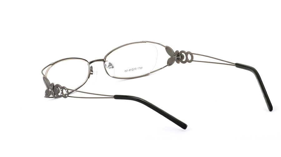 Vista First 1071 Stainless Steel/ZYL Half Rim Womens Optical Glasses