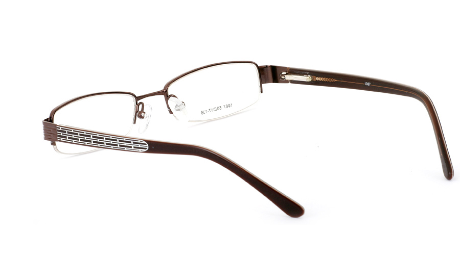 Vista First 1087 Stainless Steel/ZYL Mens&Womens Half Rim Optical Glasses