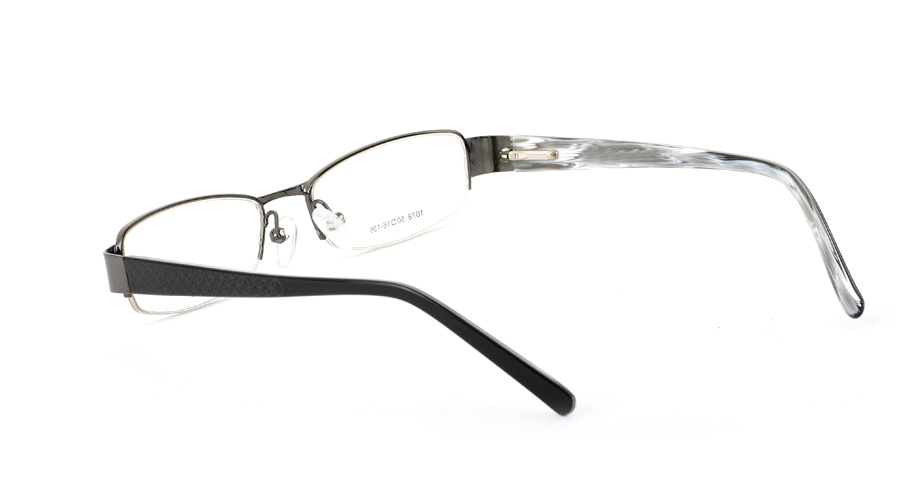 Vista First 1078 Stainless Steel/ZYL Half Rim Mens Optical Glasses