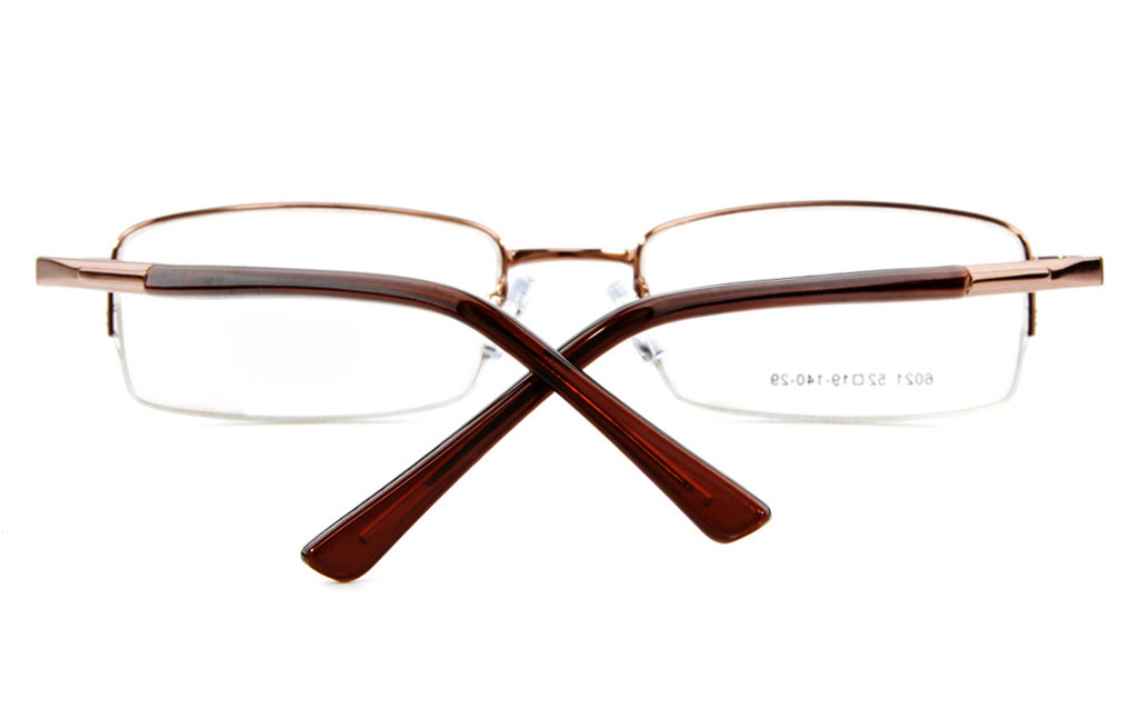 Poesia 6021 Stainless Steel Mens&Womens Semi-rimless Optical Glasses