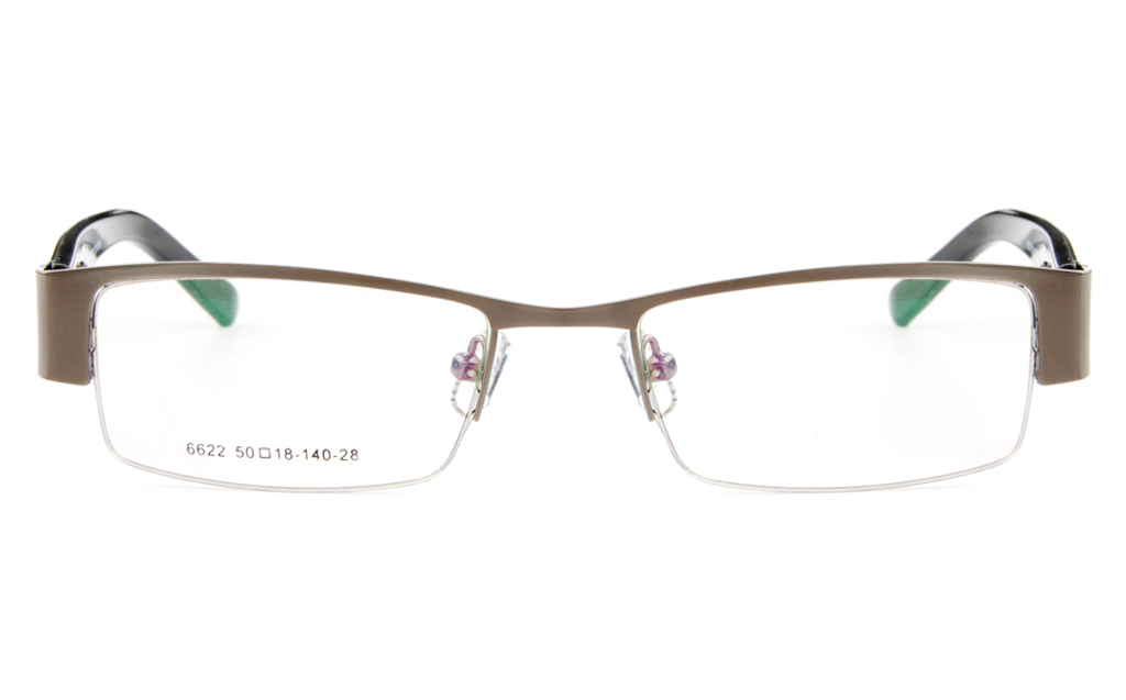 Poesia 6622 Stainless Steel Mens&Womens Semi-rimless Optical Glasses