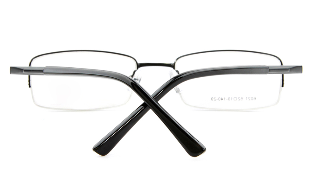 Poesia 6021 Stainless Steel Mens&Womens Semi-rimless Optical Glasses