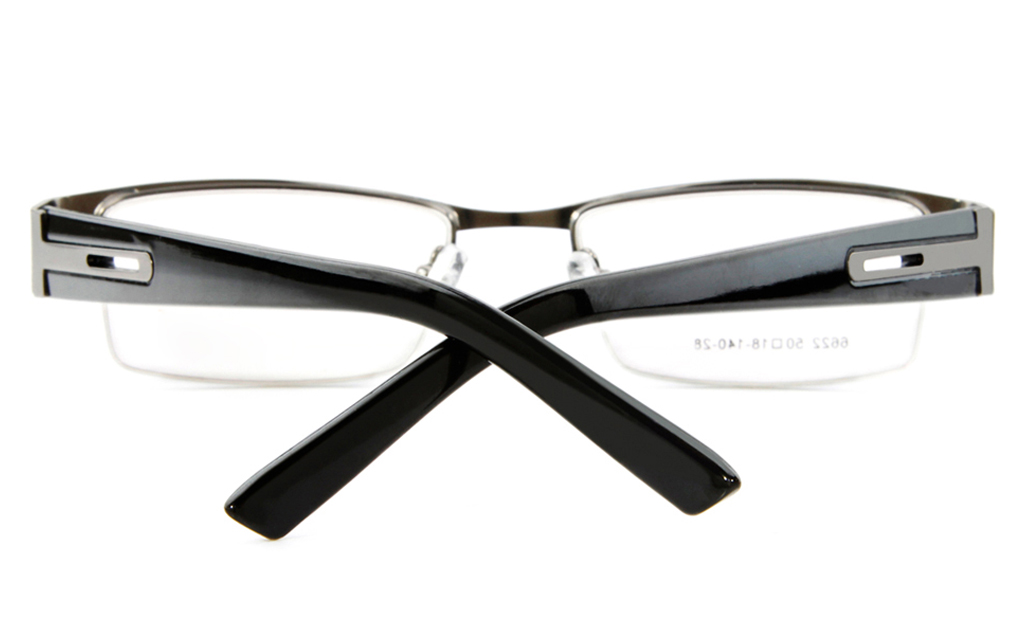 Poesia 6622 Stainless Steel Mens&Womens Semi-rimless Optical Glasses