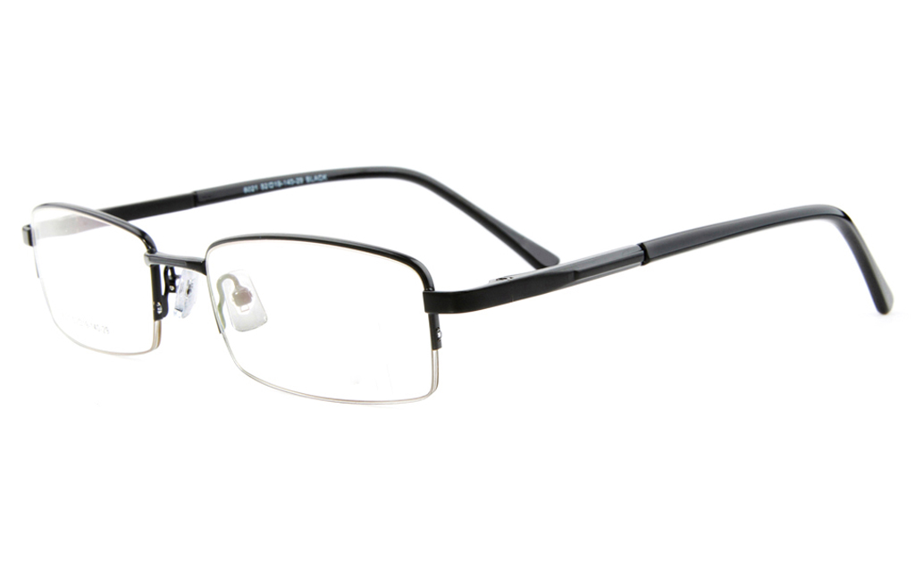 Poesia 6021 Stainless Steel Mens&Womens Semi-rimless Optical Glasses