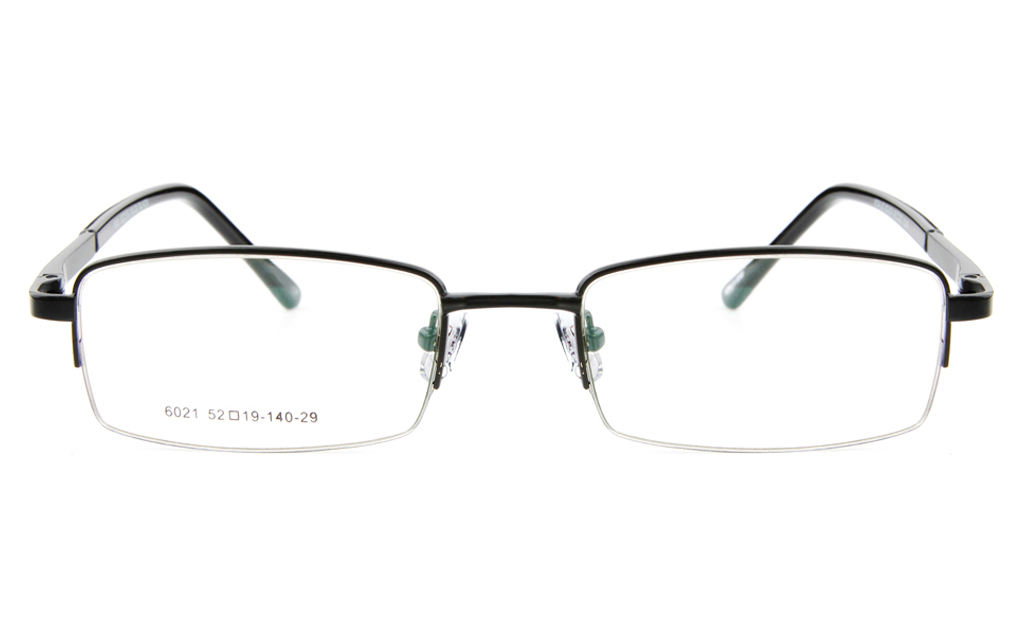 Poesia 6021 Stainless Steel Mens&Womens Semi-rimless Optical Glasses