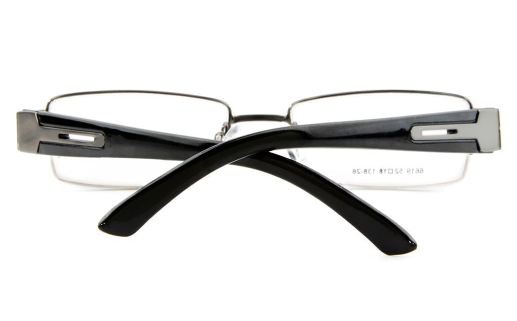 Poesia 6619 Stainless Steel Mens&Womens Semi-rimless Optical Glasses