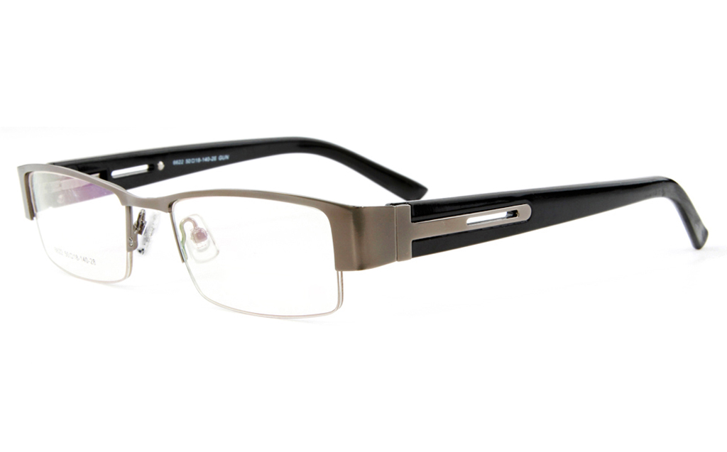 Poesia 6622 Stainless Steel Mens&Womens Semi-rimless Optical Glasses