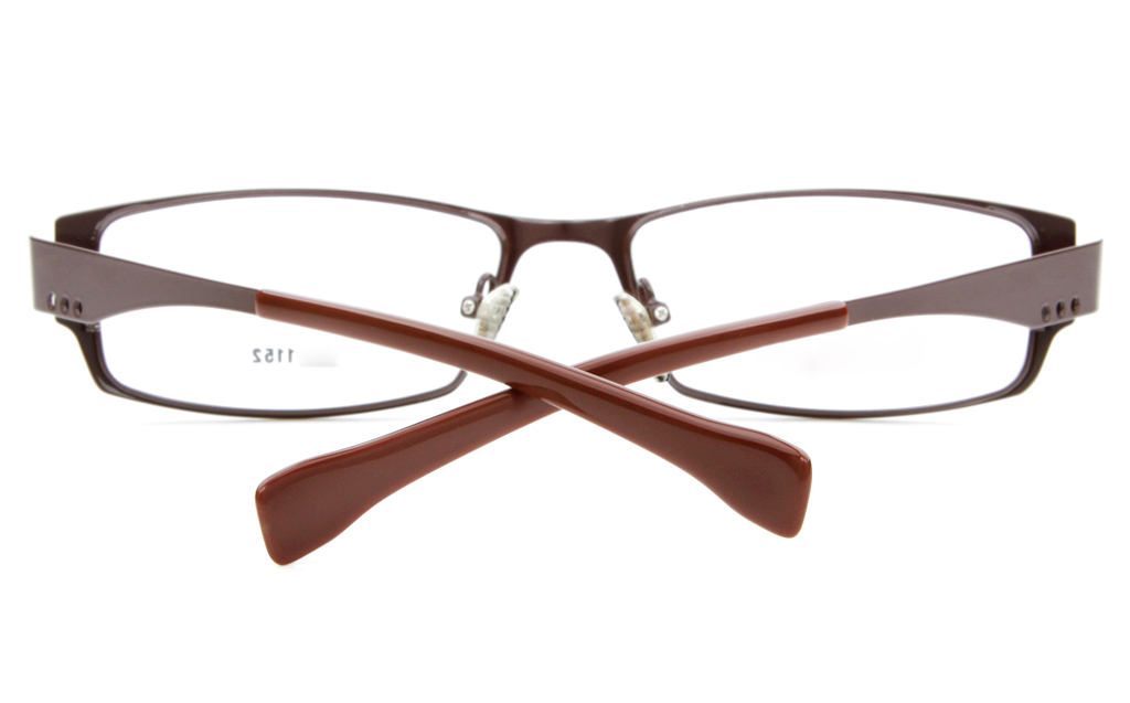 E1152 Stainless Steel Mens Full Rim Square Optical Glasses