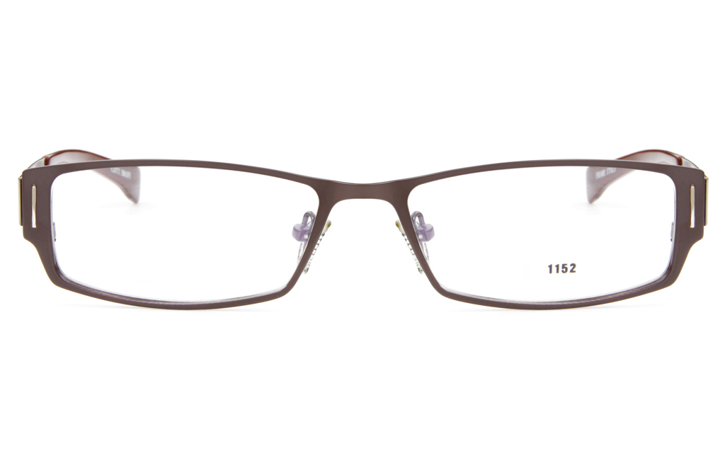 E1152 Stainless Steel Mens Full Rim Square Optical Glasses