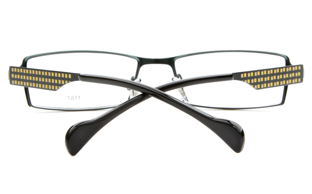 E1167 Stainless Steel Mens&Womens Full Rim Square Optical Glasses