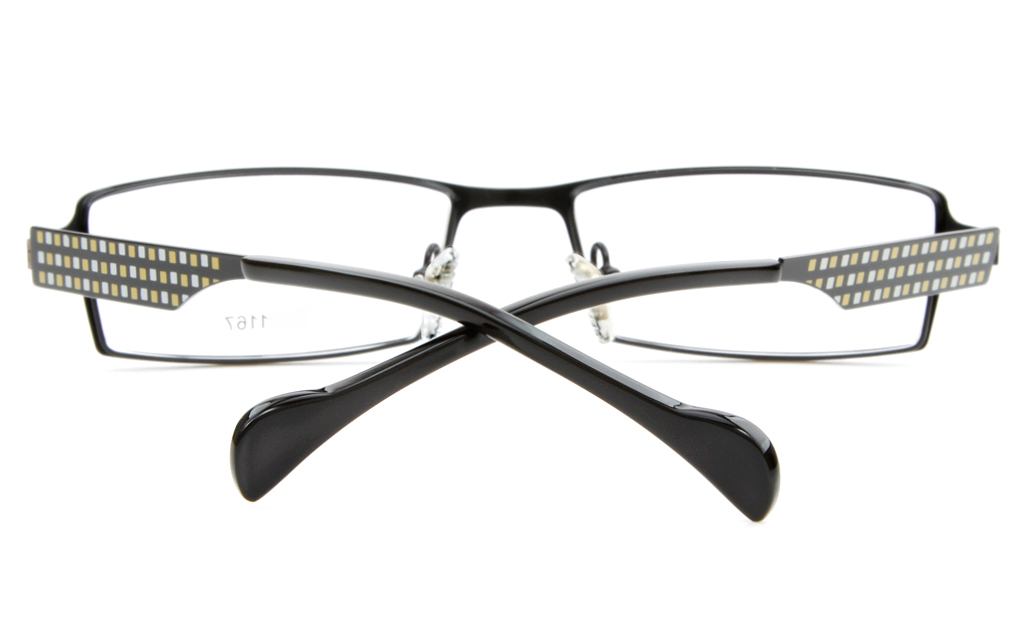 E1167 Stainless Steel Mens&Womens Full Rim Square Optical Glasses