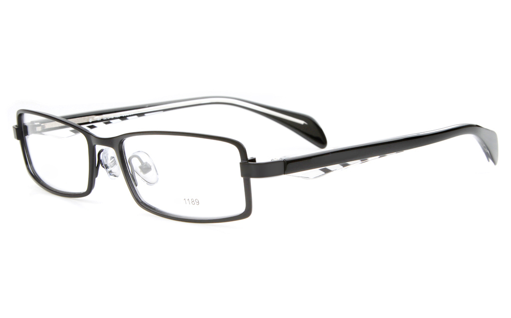 Stainless Steel/ZYL Mens&Womens Full Rim Square Optical Glasses